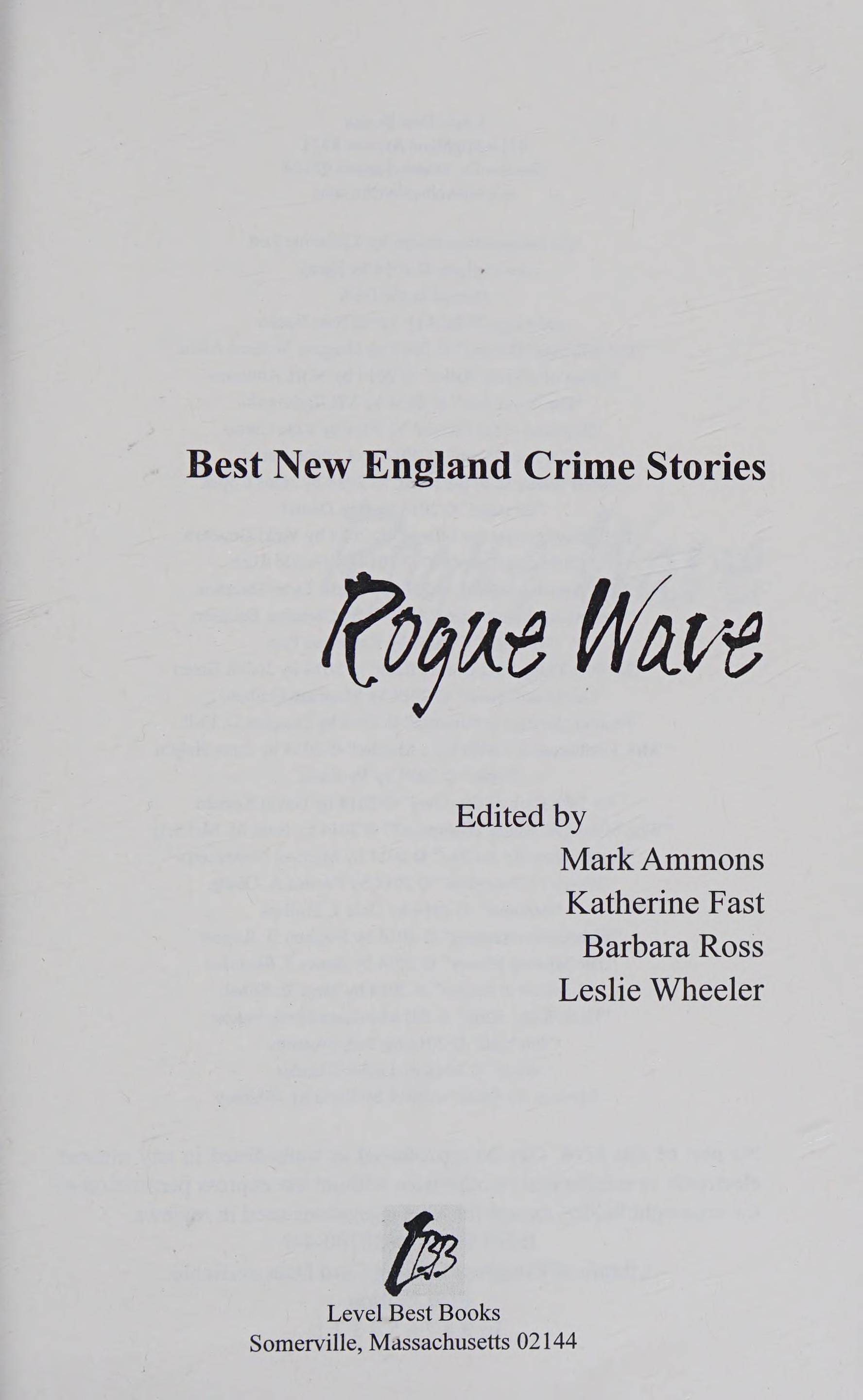 Best New England Crime Stories 2015