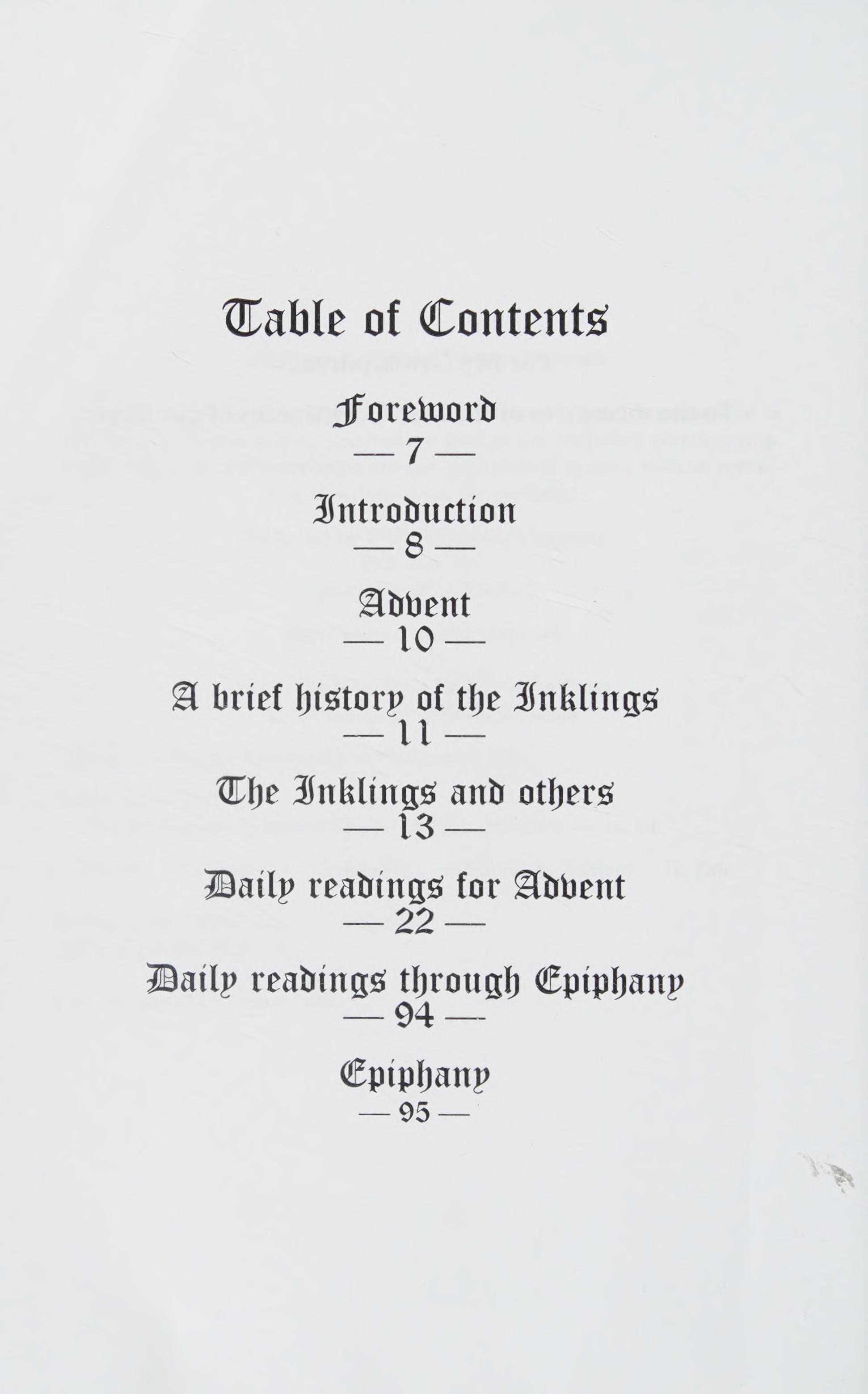 The Inklings at Christmastide