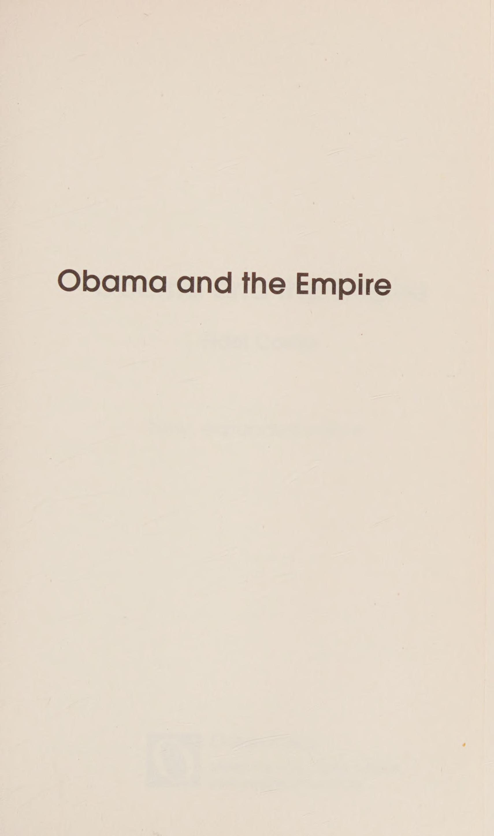 Obama and the Empire