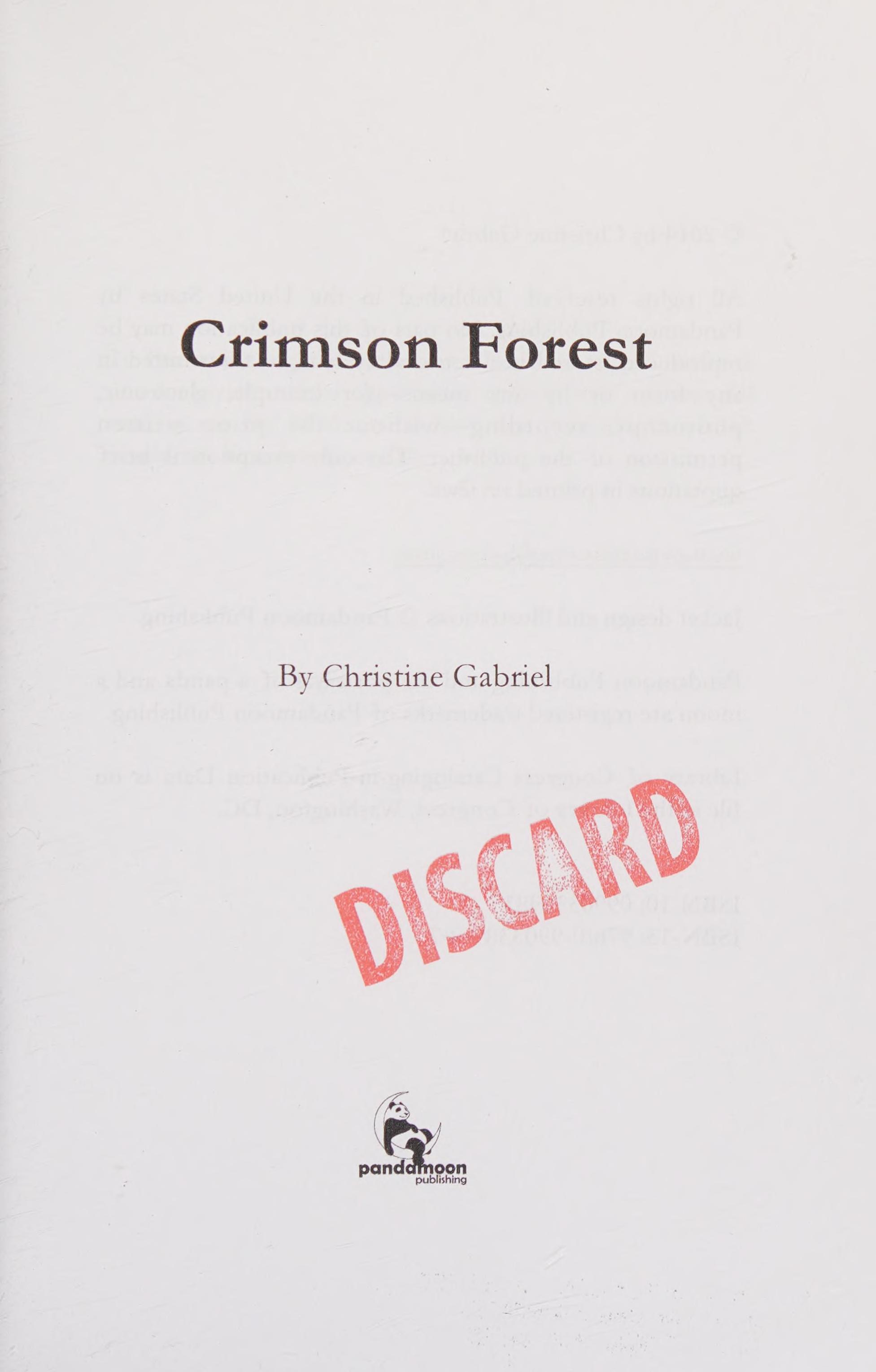Crimson Forest The Crimson Chronicles