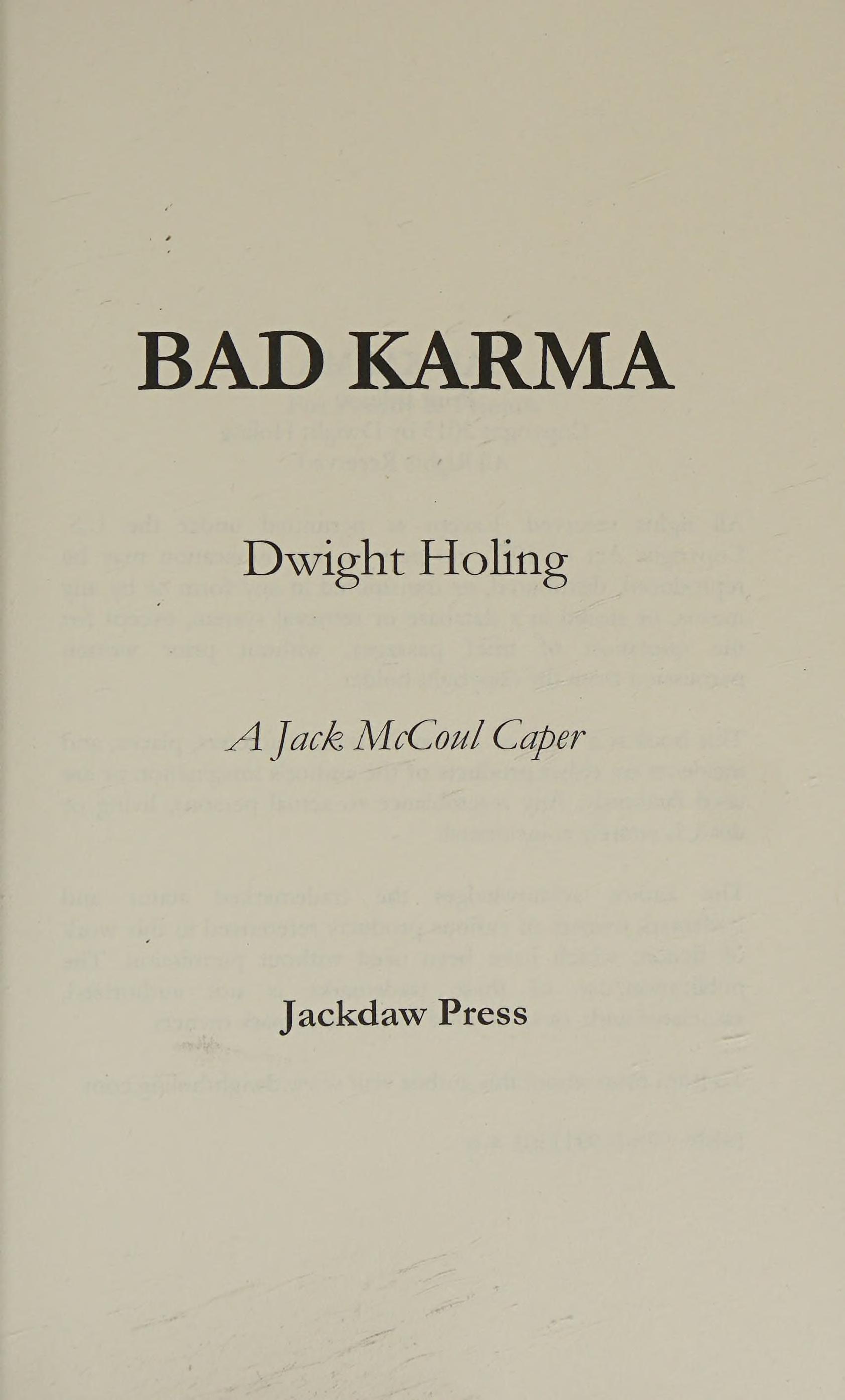 Bad Karma