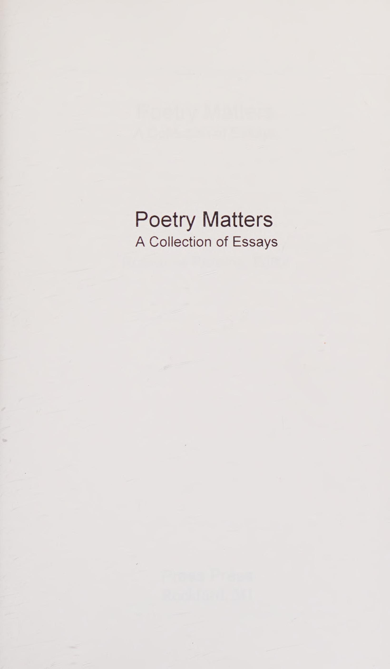 Poetry Matters