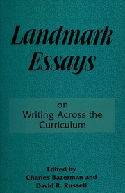 Landmark Essays On Writing Across The Curriculum