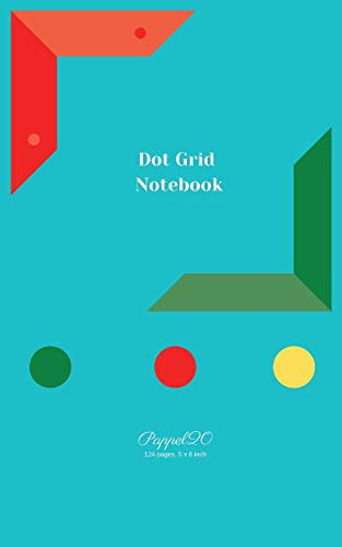 Dot Grid Notebook - Light Blue Cover - 124 Pages-5x8-Inches