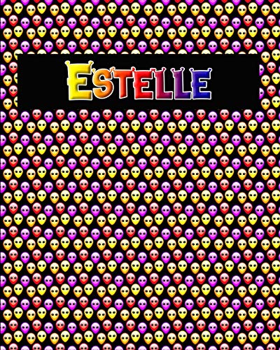 120 Page Handwriting Practice Book with Colorful Alien Cover Estelle