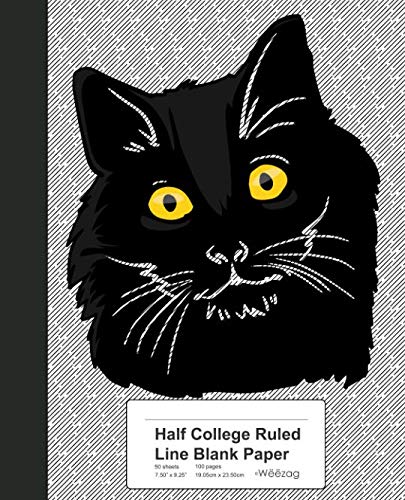 Half College Ruled Line Blank Paper