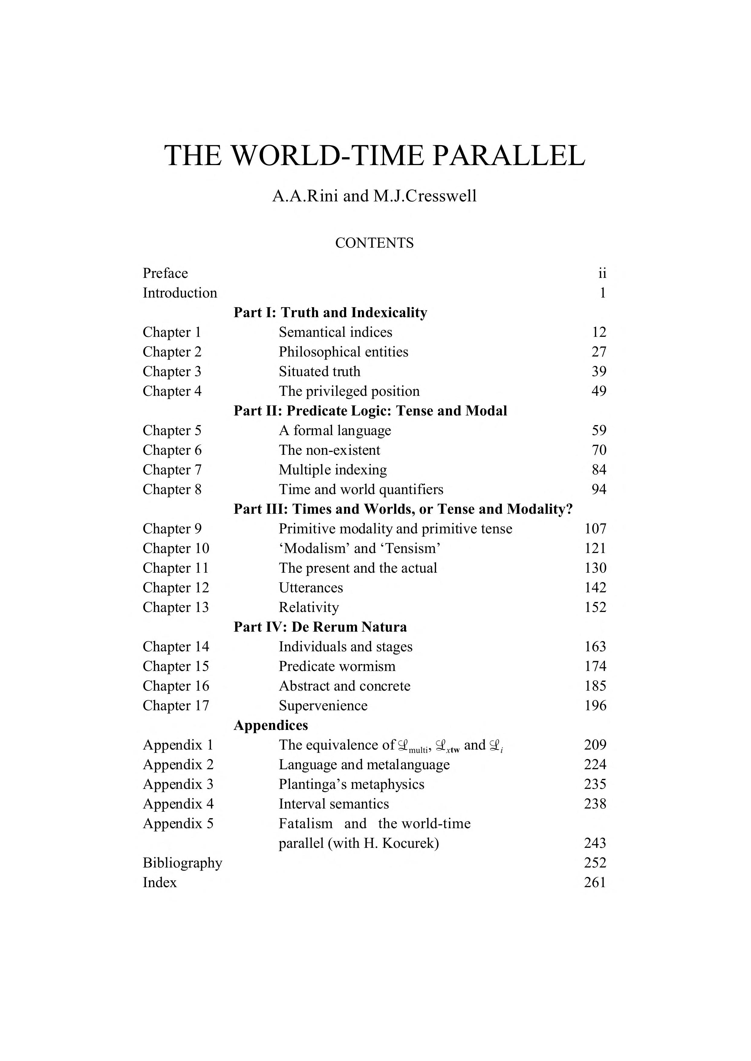 The world time parallel