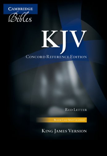 KJV Concord Reference Black Calf Split KJ563:XR