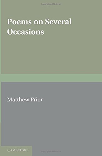 The Writings Of Matthew Prior, Volume 1