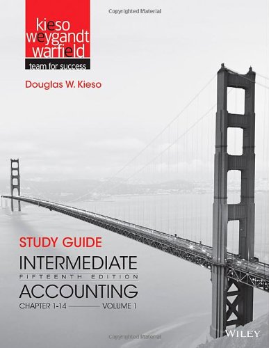 Study Guide to Accompany Intermediate Accounting, Volume 1