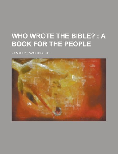 Who Wrote the Bible?