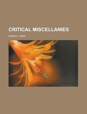 Critical Miscellanies