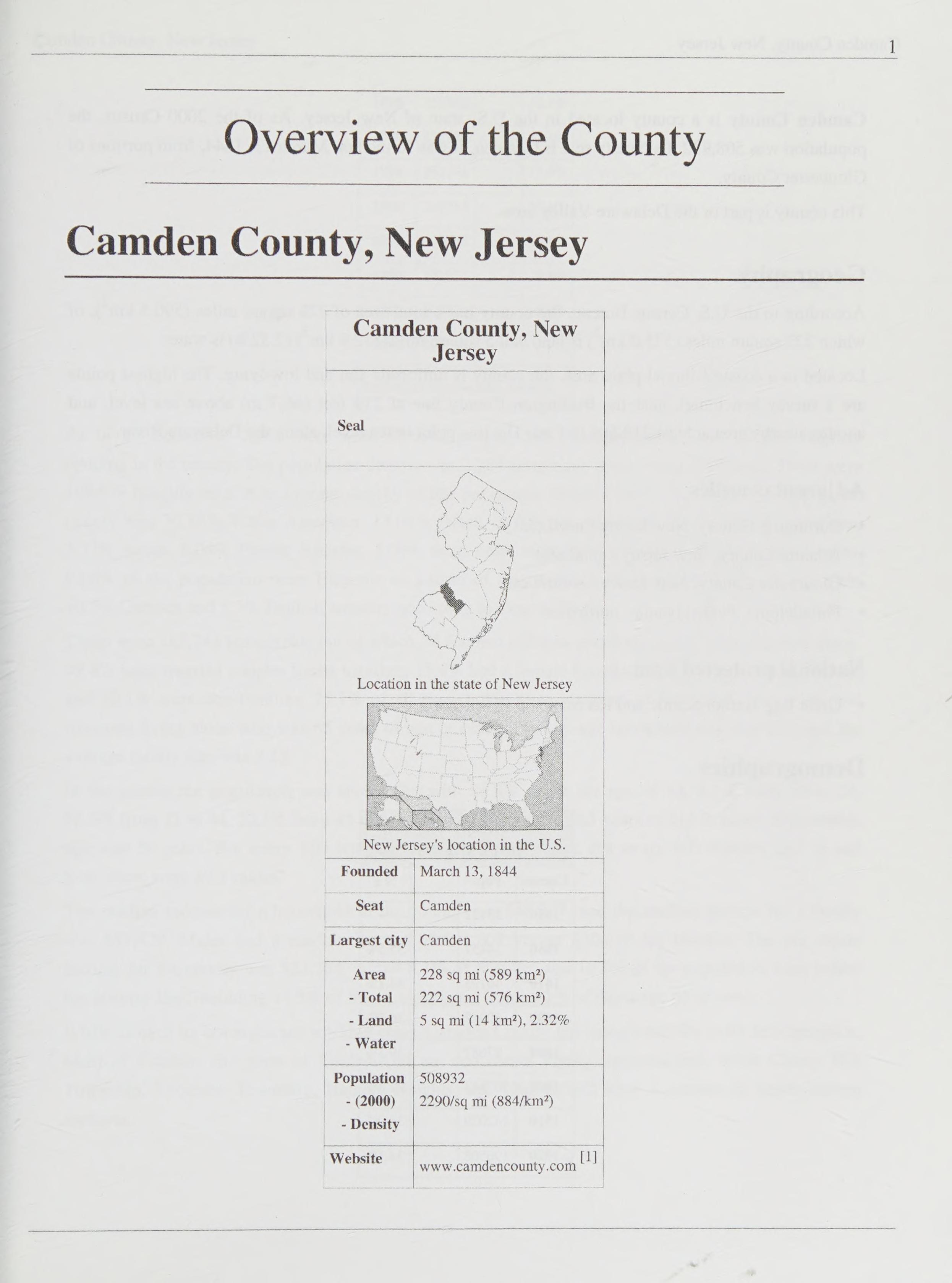 Camden County, New Jersey