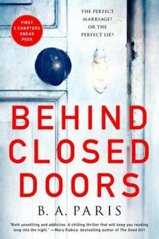 Behind Closed Doors 5-Chapter Sampler by B.A. Paris, ISBN 9781250123459