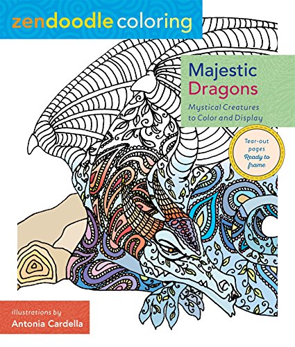 Zendoodle Coloring Majestic Dragons