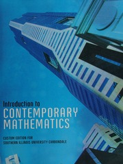 Introduction to Contemporary Mathematics Custom Edition for Southern Illinois University Carbondale