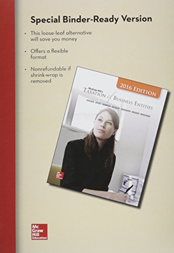 Loose-Leaf for McGraw-Hill's Taxation of Business Entities, 2016 Edition with Connect