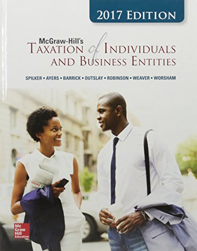 GEN COMBO MCGRAW-HILLS TAXATION INDV & BUSN ENTS 2017; CONNECT AC; TAXACT CD-ROM