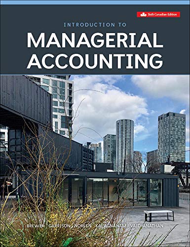 Introduction to Managerial Accounting