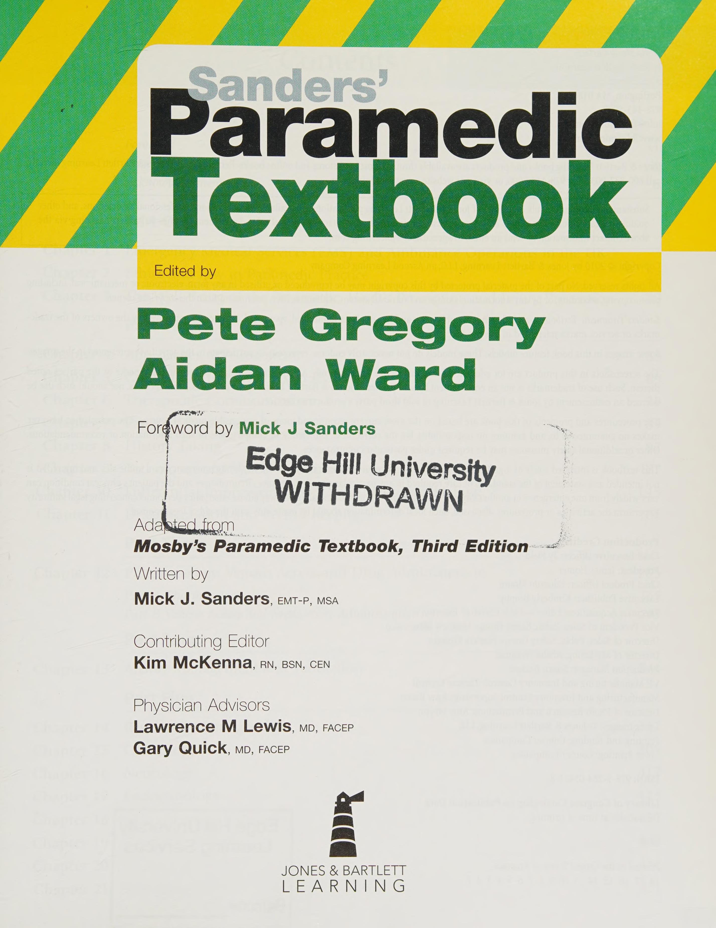 Mosby's Paramedic Textbook United Kingdom Edition