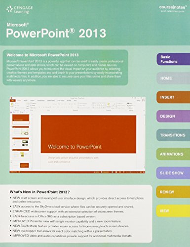 Exam Prep for Microsoft PowerPoint 2013 CourseNotes
