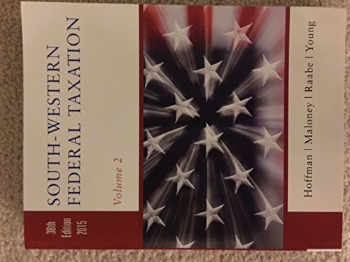 South-Western Federal Taxation Vol 2, 38 Ed 2015