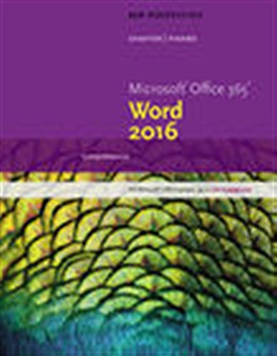 New Perspectives MicrosoftOffice 365 &Amp; Word 2016