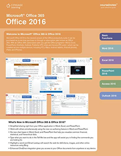Microsoft Office 365 & Office 2016 CourseNotes