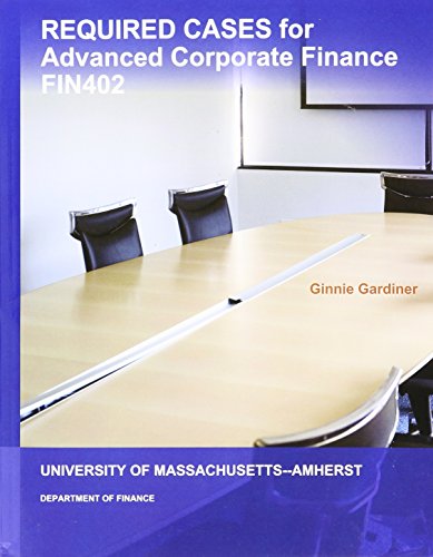 Advanced Corporate Finance