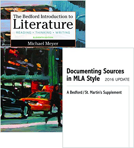 Bedford Introduction to Literature 11e & Documenting Sources in MLA Style
