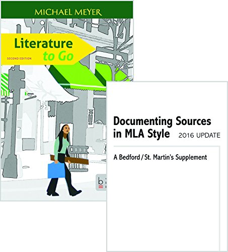 Literature to Go 2e & Documenting Sources in MLA Style