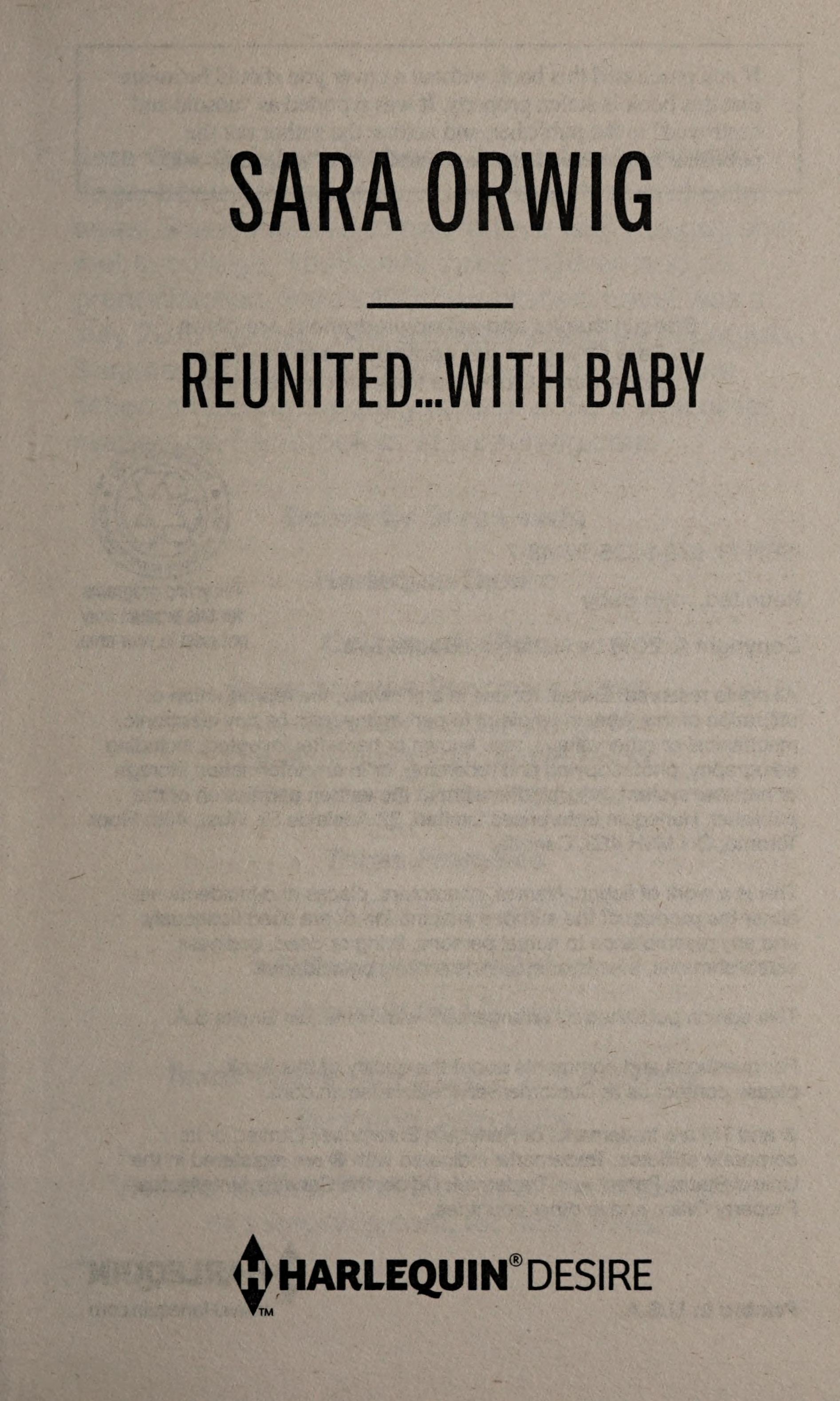 Reunited...with Baby
