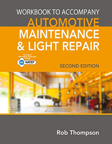 Student Workbook for Automotive Maintenance & Light Repair