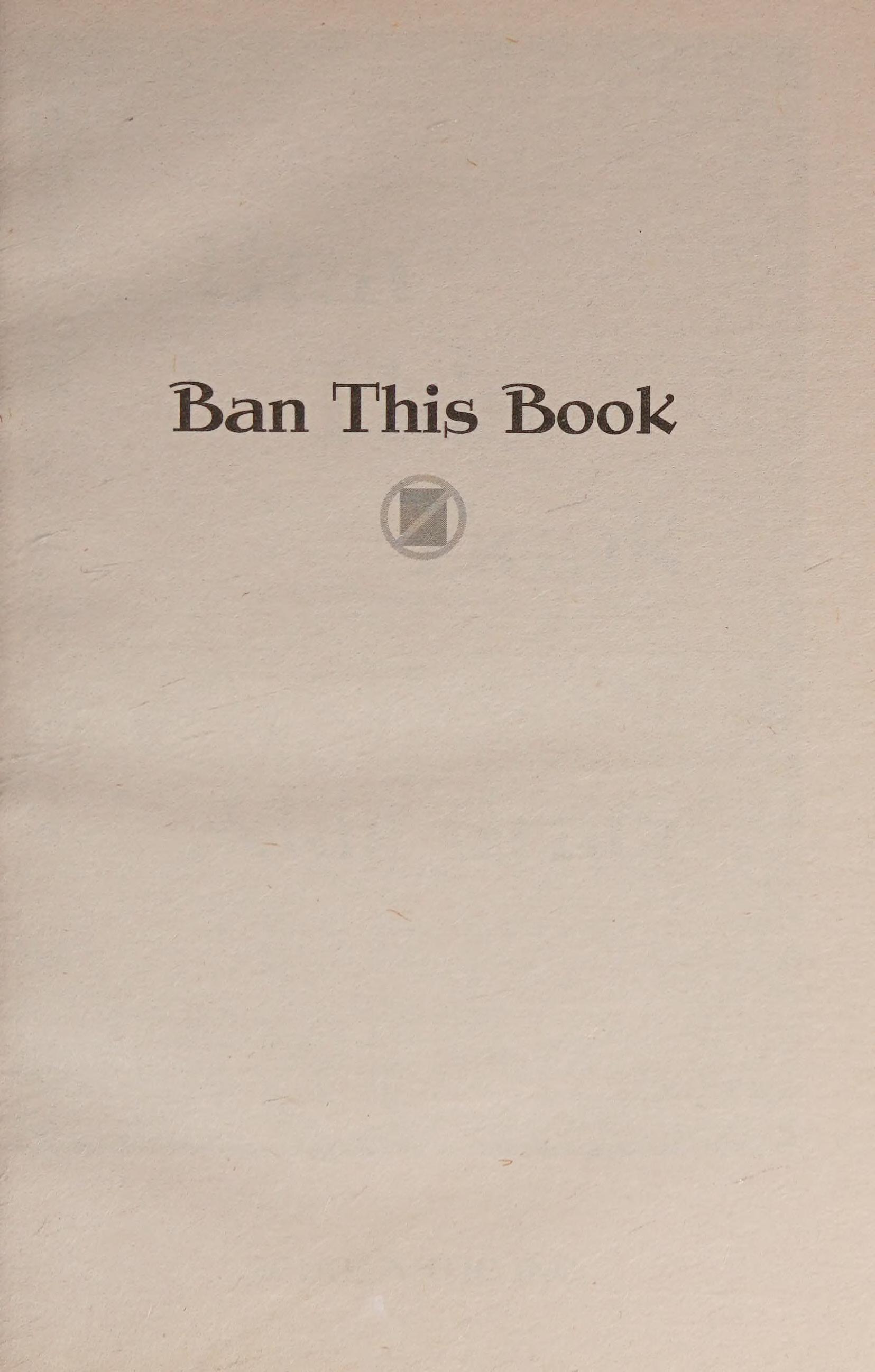Ban This Book