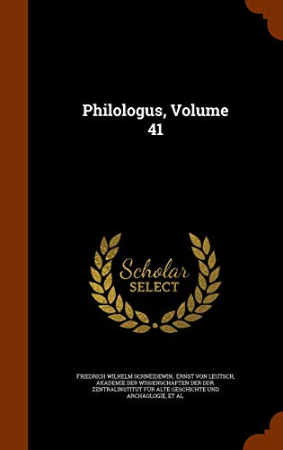 Philologus Volume 41
