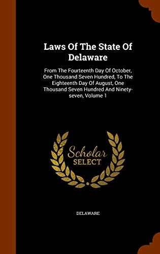 Laws of the State of Delaware