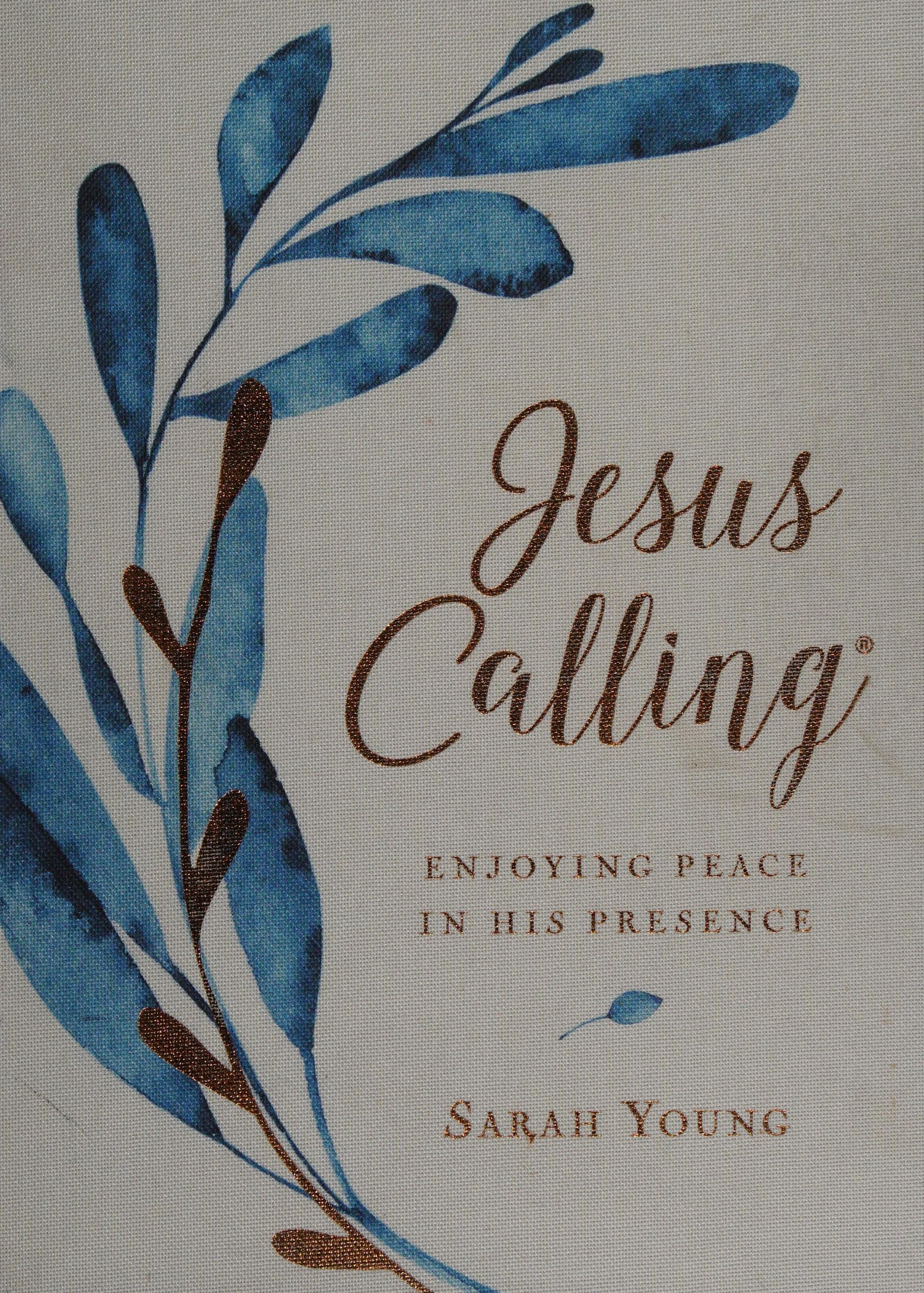 Jesus Calling, Large Text Cloth Botanical, with Full Scriptures