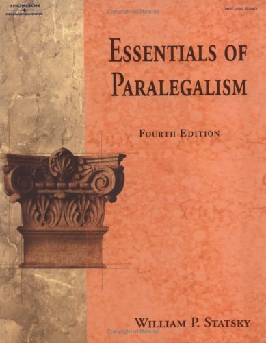Essentials of Paralegalism West Legal Studies