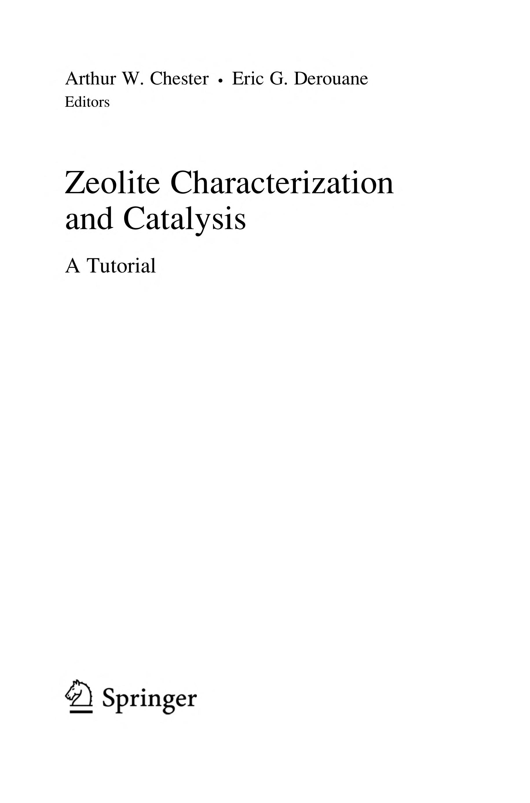 Zeolite characterization and catalysis