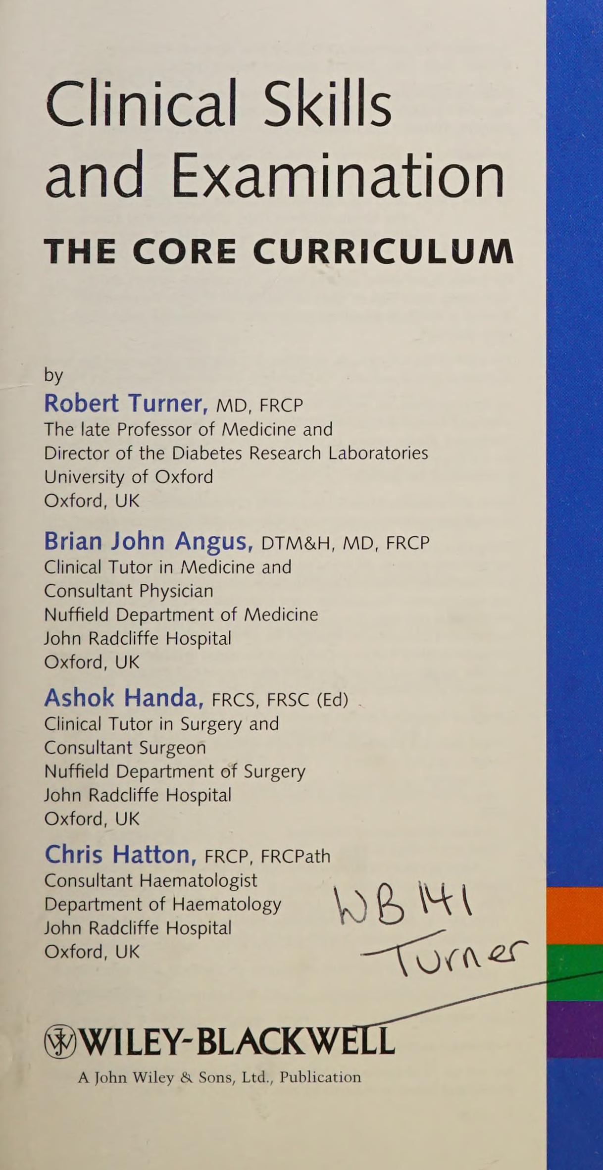 Clinical skills and examination