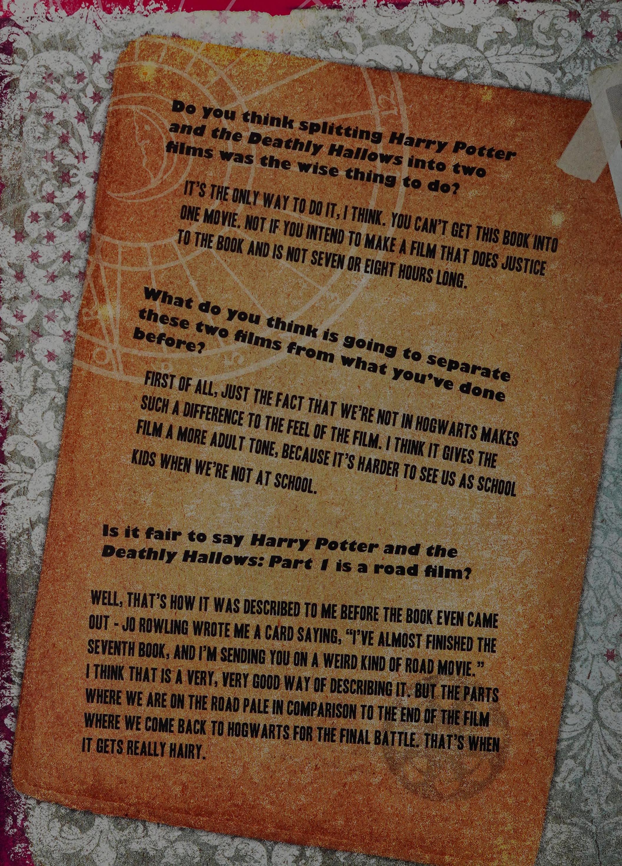 Harry Potter and the Deathly Hallows Film Poster Book