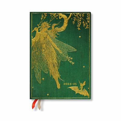 Olive Fairy (Lang's Fairy Books) Midi 18-Month Horizontal Softcover Flexi Dayplanner 2025 (Elastic Band Closure)