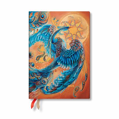 Skybird (Birds of Happiness) Midi 12-Month Horizontal Softcover Flexi Dayplanner 2025 (Elastic Band Closure)