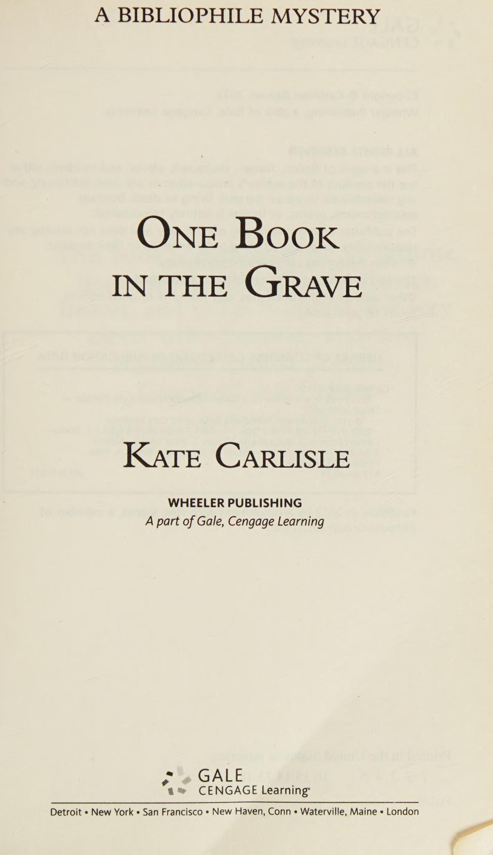 One book in the grave