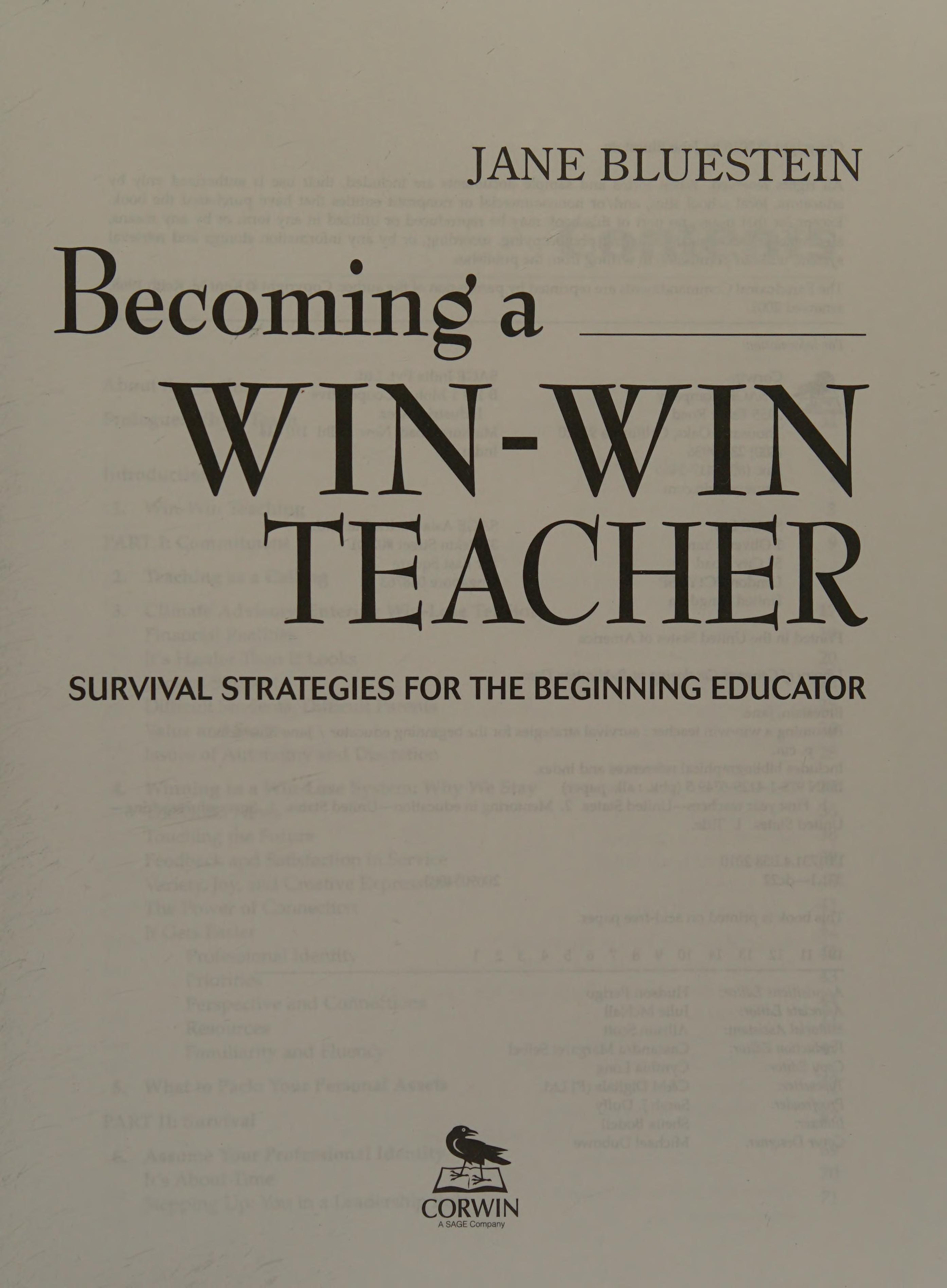 Becoming a Win-Win Teacher