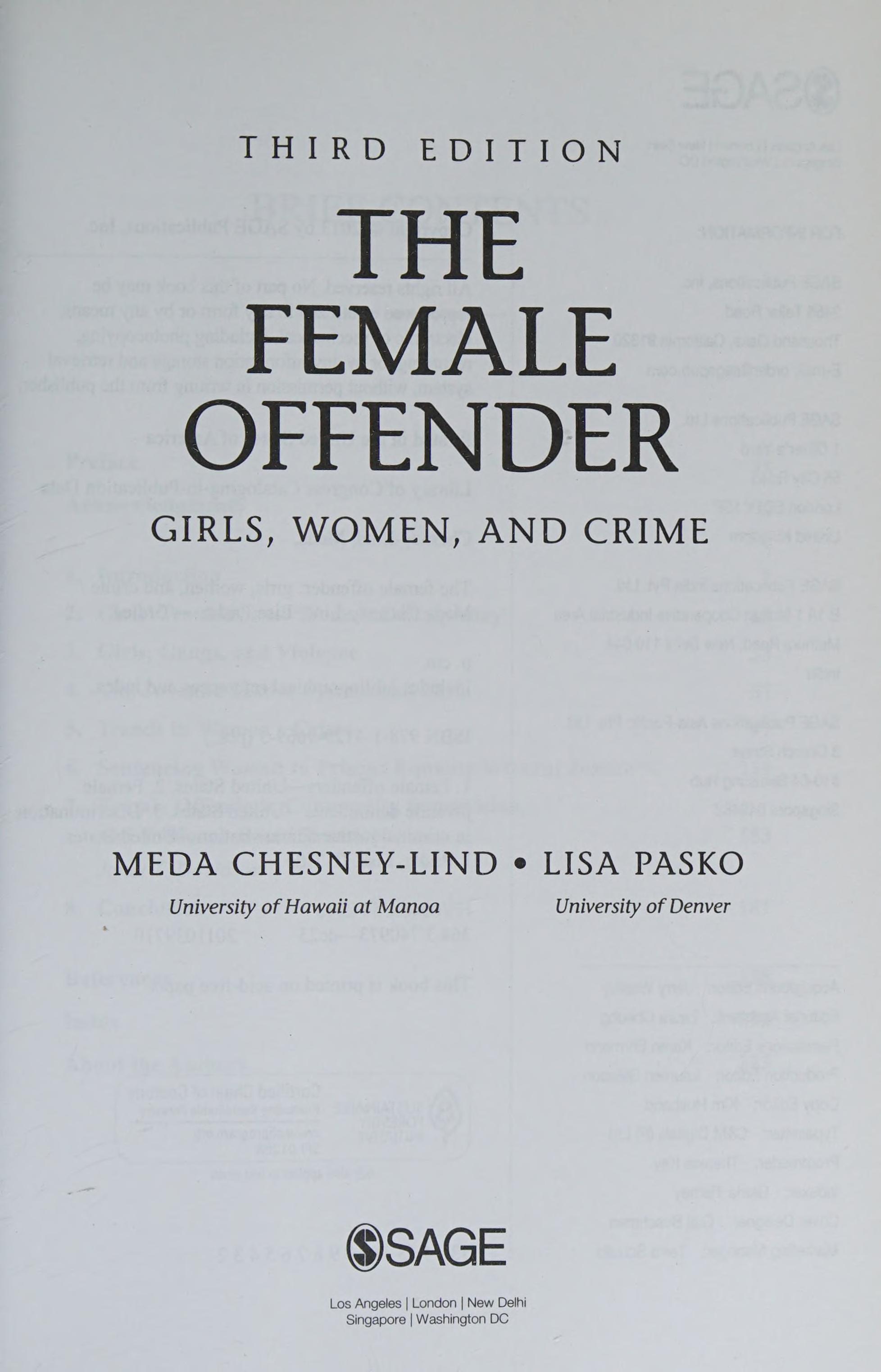 The female offender