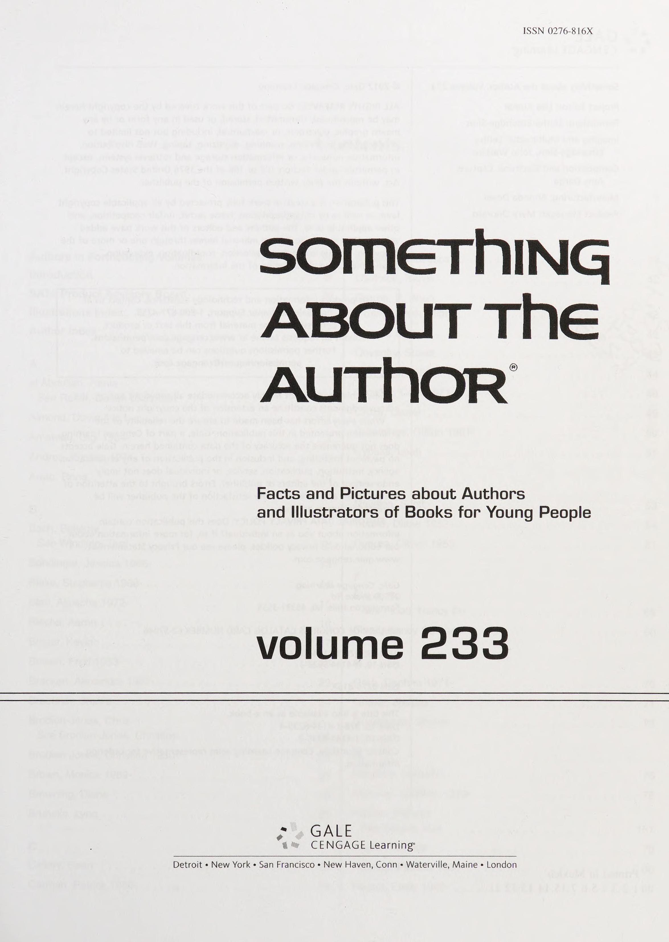 Something About the Author