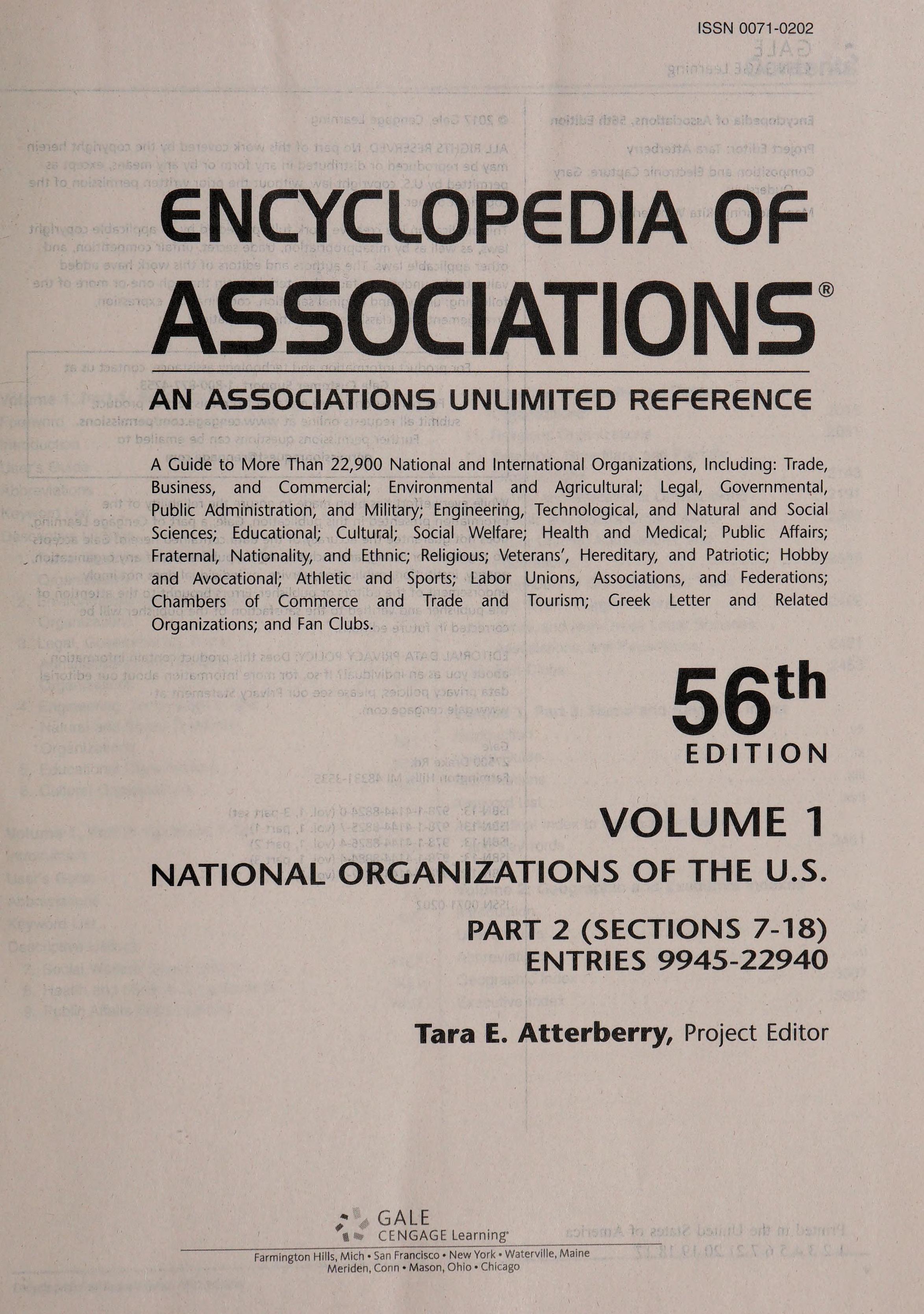 Encyclopedia of Associations