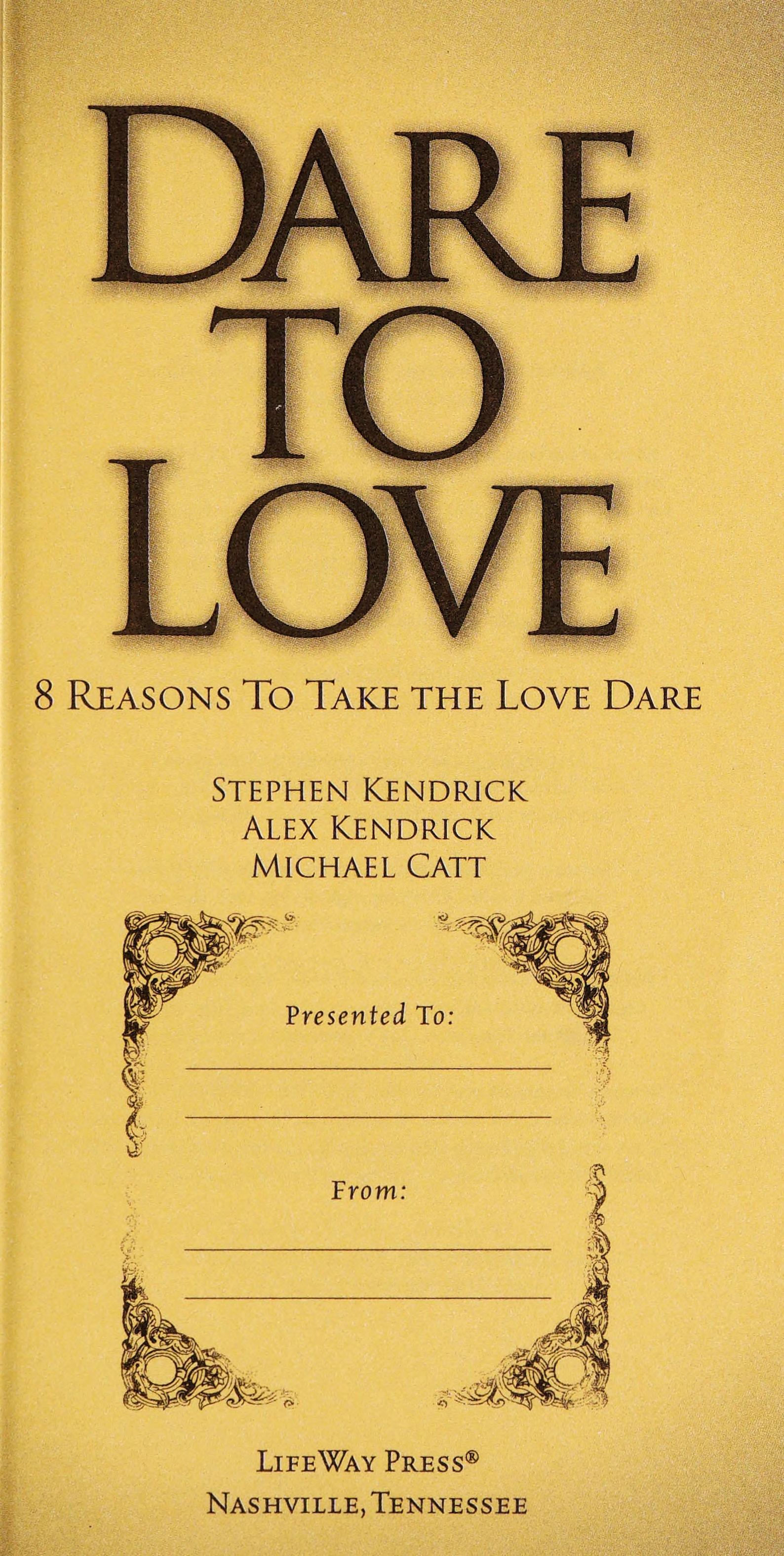Dare to Love Booklet