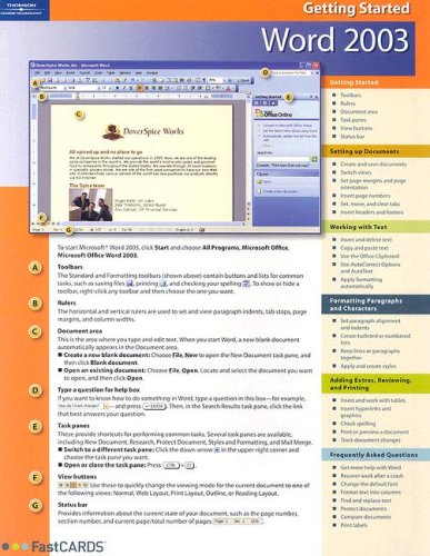 Word 2003 Fastcard